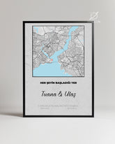 Seni İlk Gördüğüm Yer Poster Tablosu (Kare)