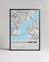 Seni İlk Gördüğüm Yer Poster Tablosu