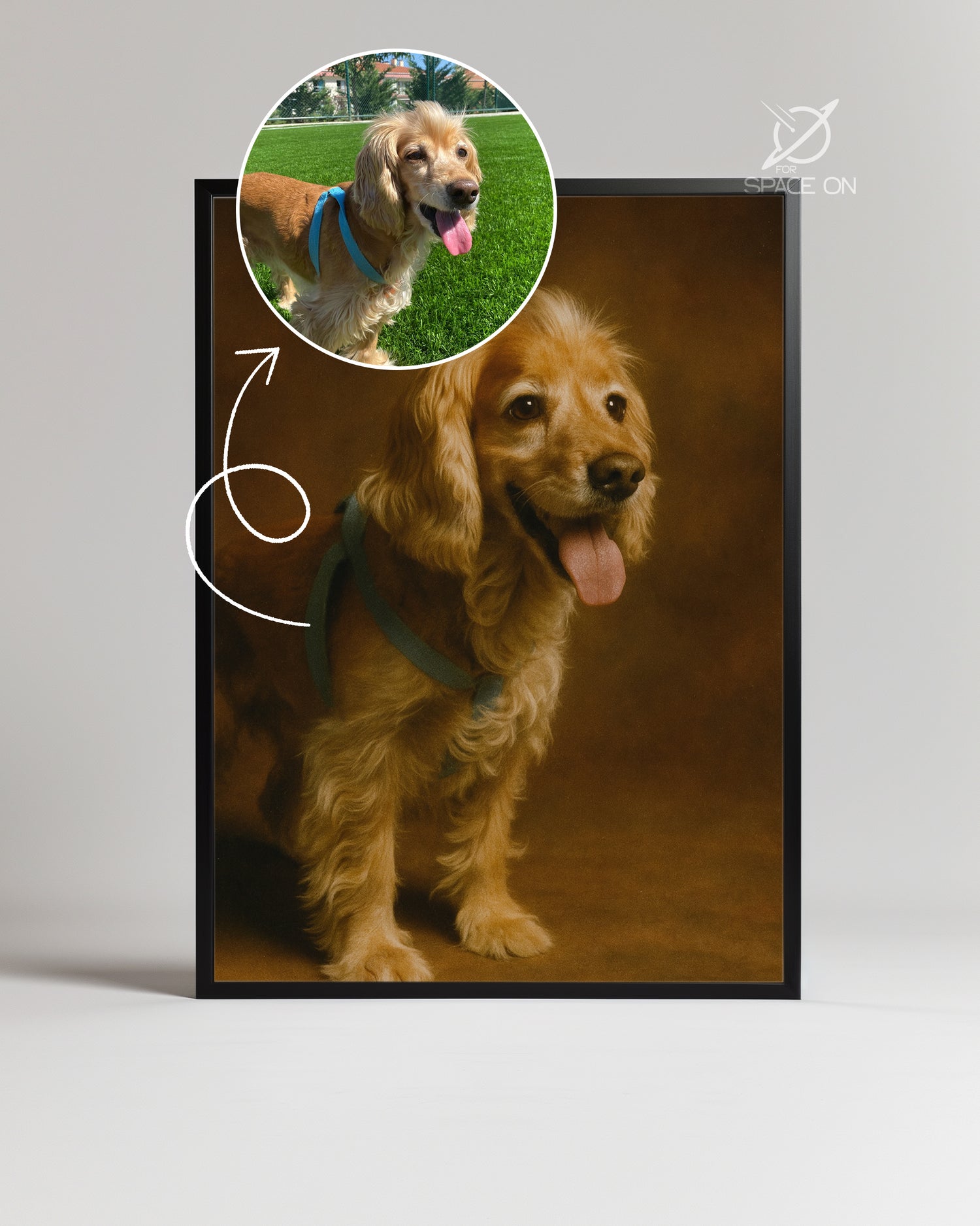 Vintage Dost Portresi Poster Tablosu