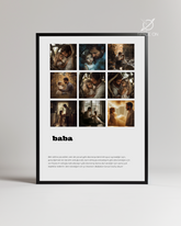 Baba Yazılı Poster Tablosu