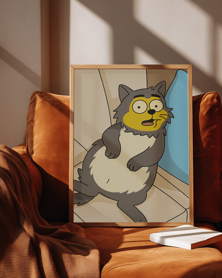 Simpson Pati Çizimi Poster Tablosu