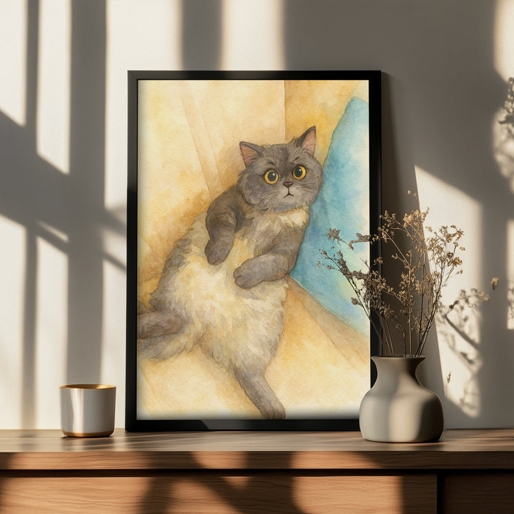 Pastel Ton Dost Portresi Poster Tablosu