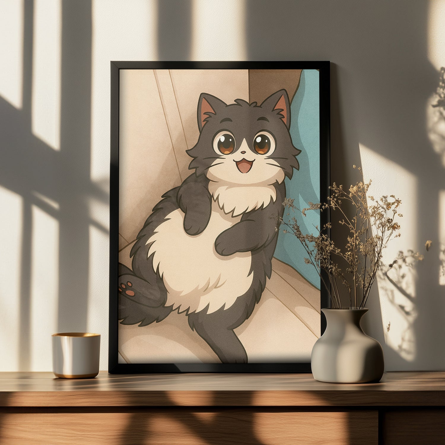 Anime Pati Portresi Poster Tablosu