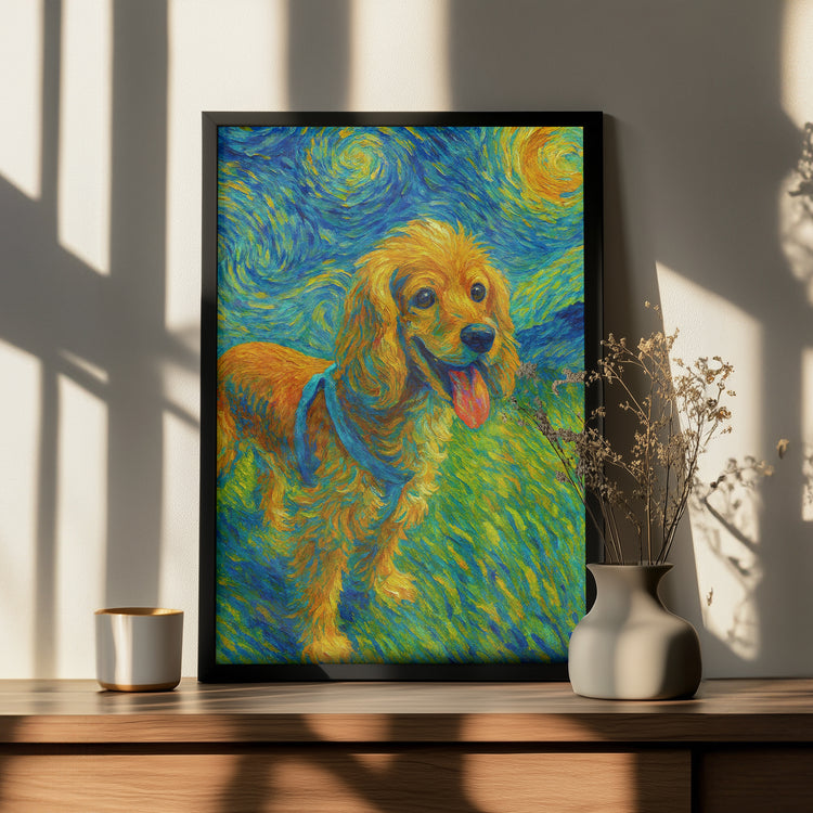 Van Gogh Pati Yıldızlı Gece Poster Tablosu