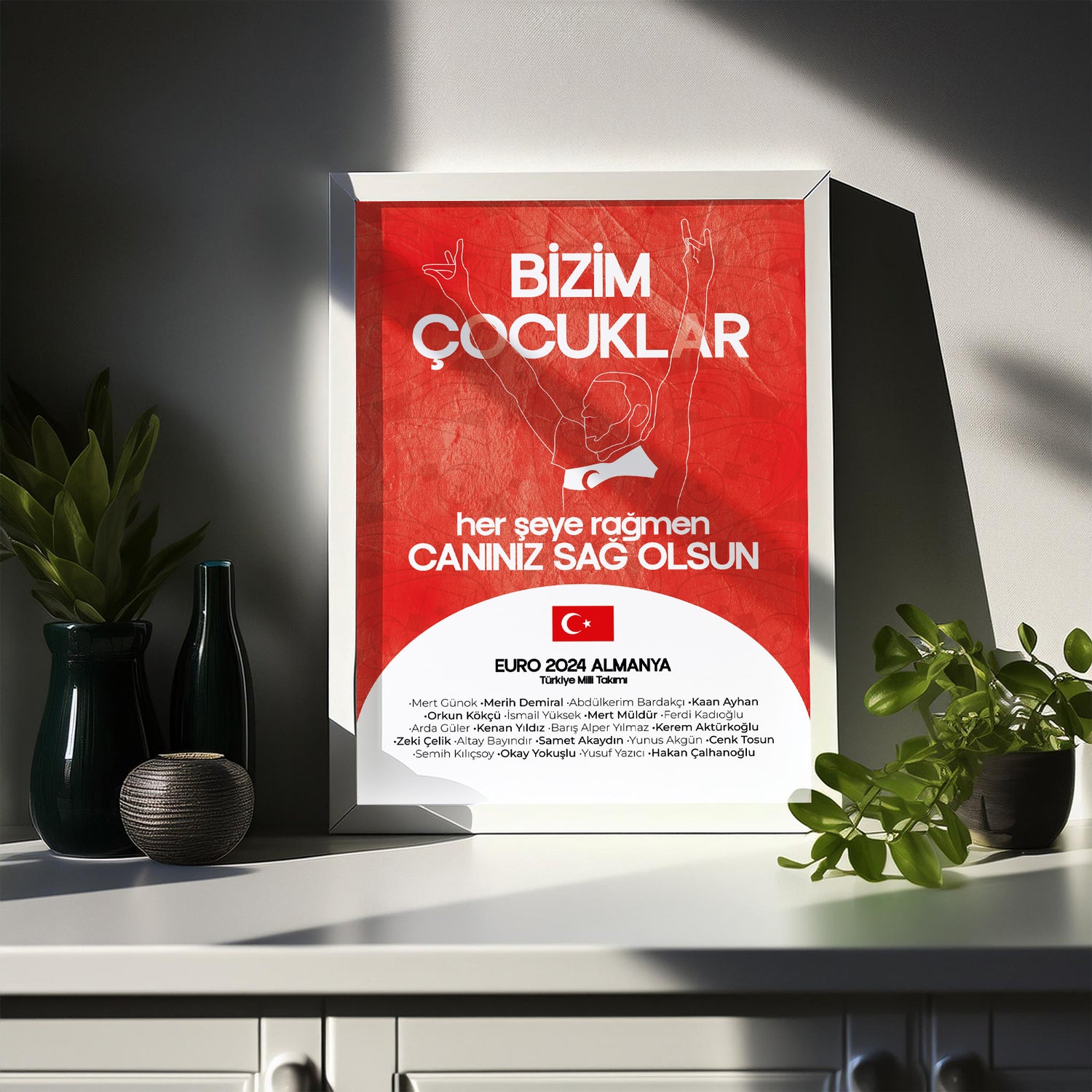 MEMORY OF EURO 2024 - GOOD LUCK POSTER PAINTING