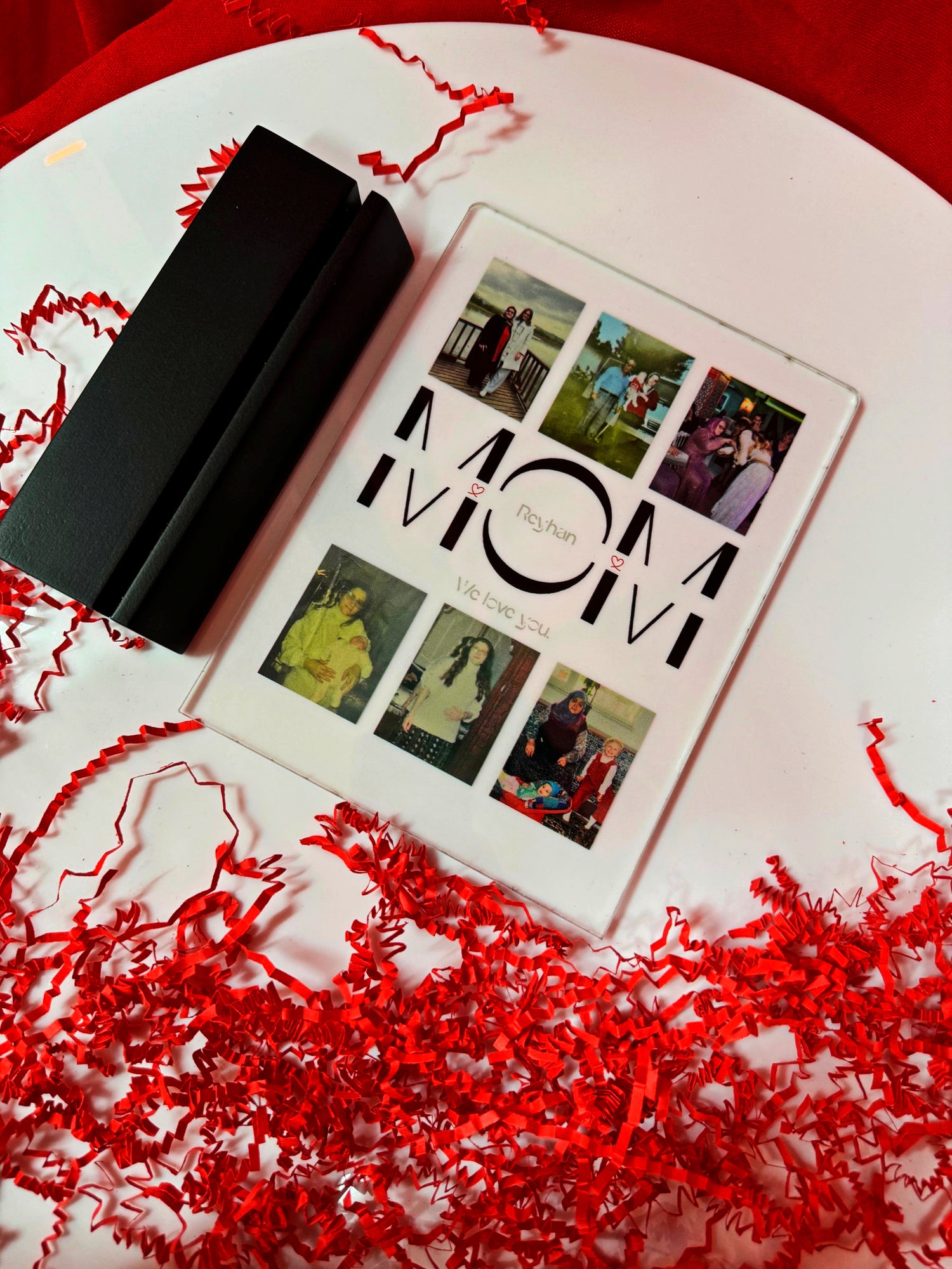 Annelere Özel Mom Yazılı Pleksi Konsept Kutu