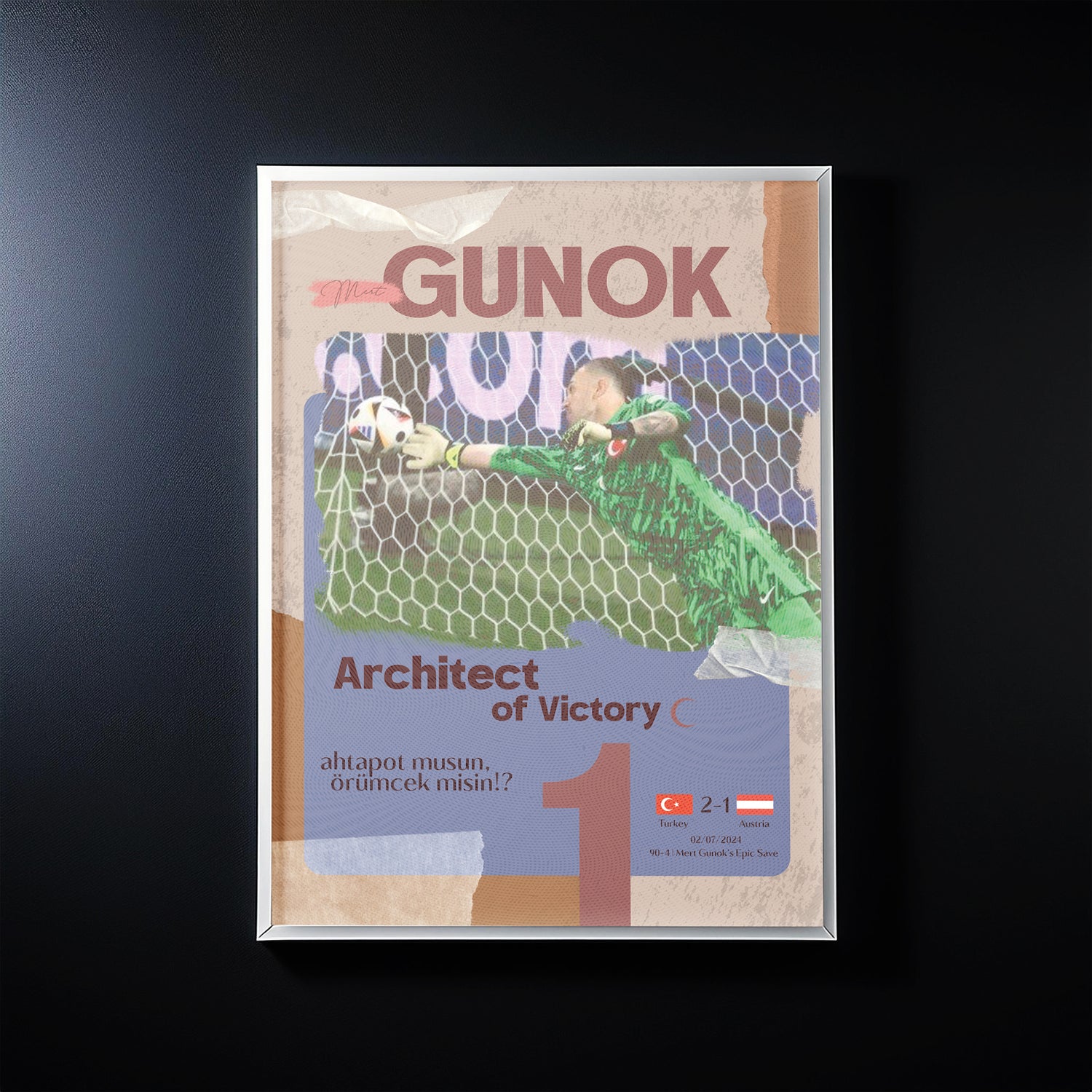 EURO 2024 MEMORY - MERT GÜNOK POSTER PAINTING