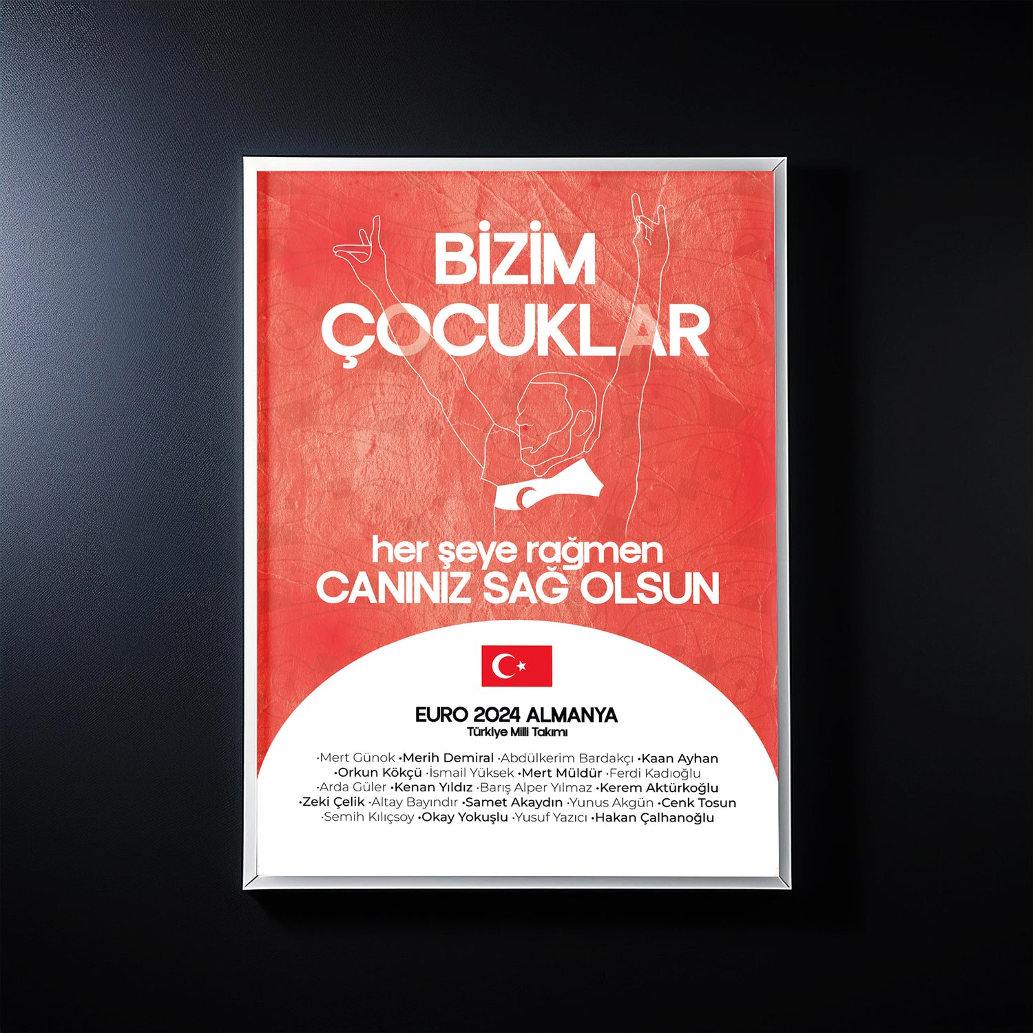 MEMORY OF EURO 2024 - GOOD LUCK POSTER PAINTING