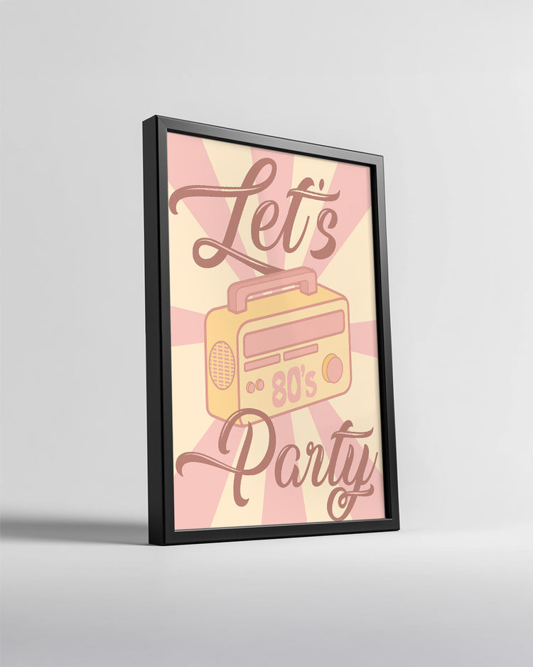 80s Party Poster Tablosu