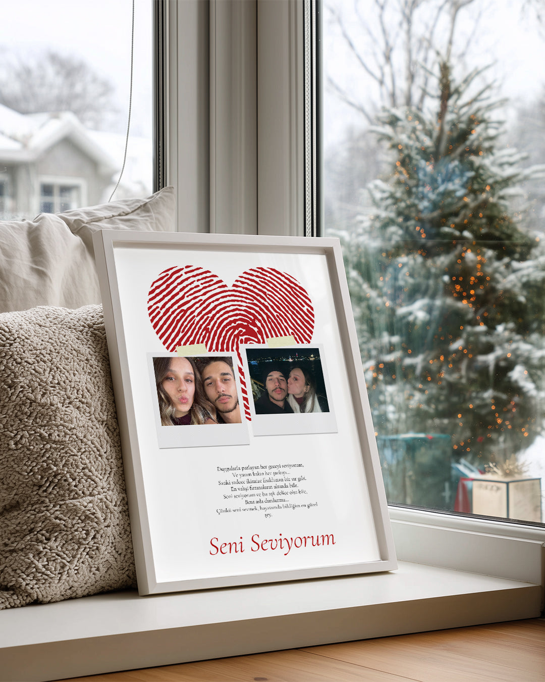 Loveprint – Parmak İzi & Çift Fotoğraf Poster Tablosu