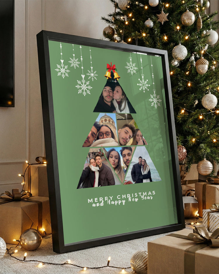 Aşkın Yılbaşı Ağacı – Çift Fotoğraflı Poster Tablosu