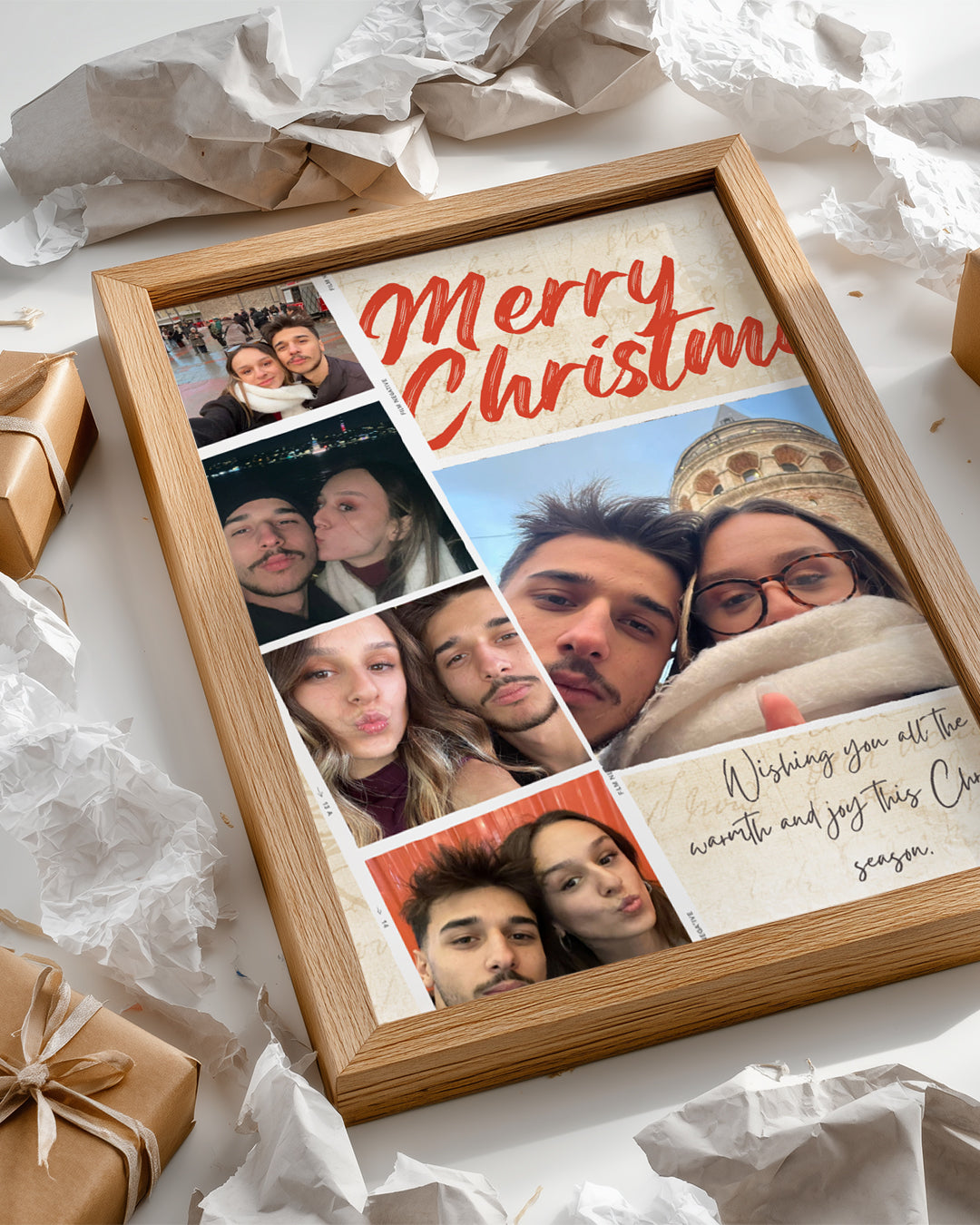 Christmas Memories – Vintage Fotoğraf Kolaj Poster Tablosu