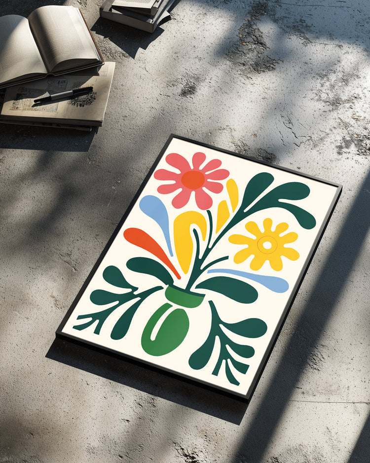 Abstract Burst Poster Tablosu