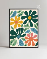 Abstract Patch Poster Tablosu