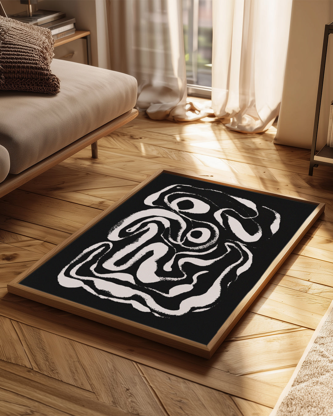 Abstract Spiral Poster Tablosu