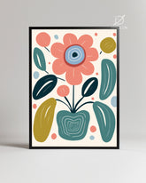 Abstract Vase Poster Tablosu