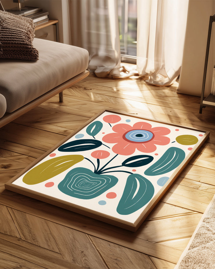 Abstract Vase Poster Tablosu