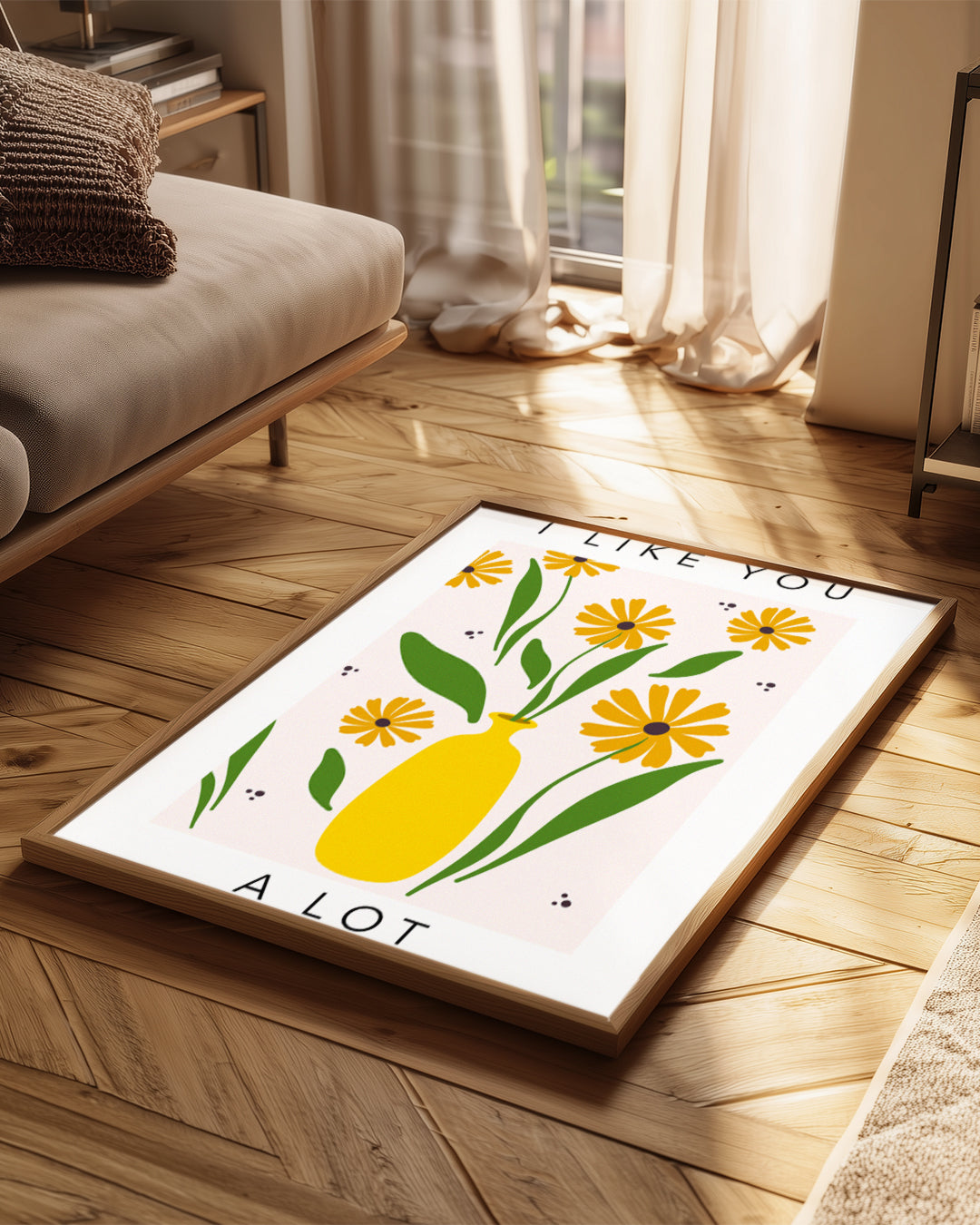 Adore Jaune Poster Tablosu