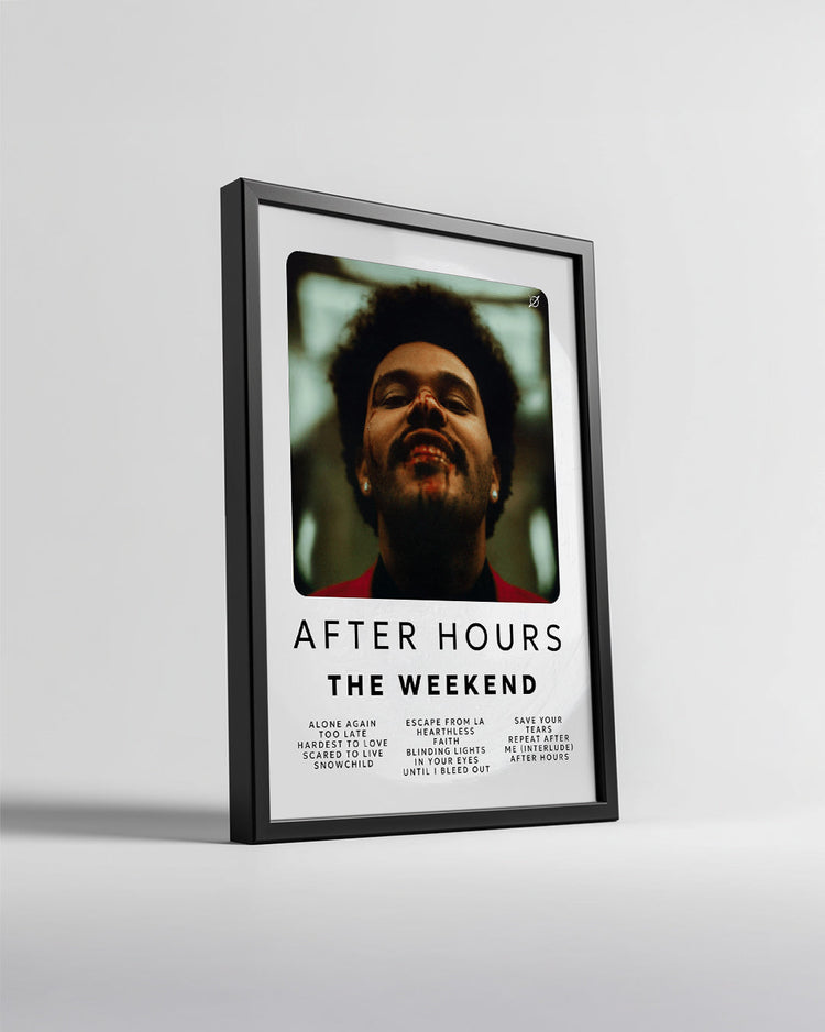 After Hours - The Weeknd Poster Tablosu