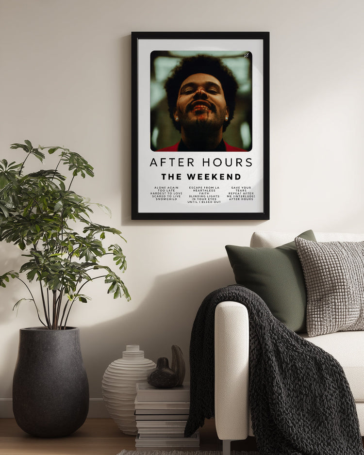 After Hours - The Weeknd Poster Tablosu