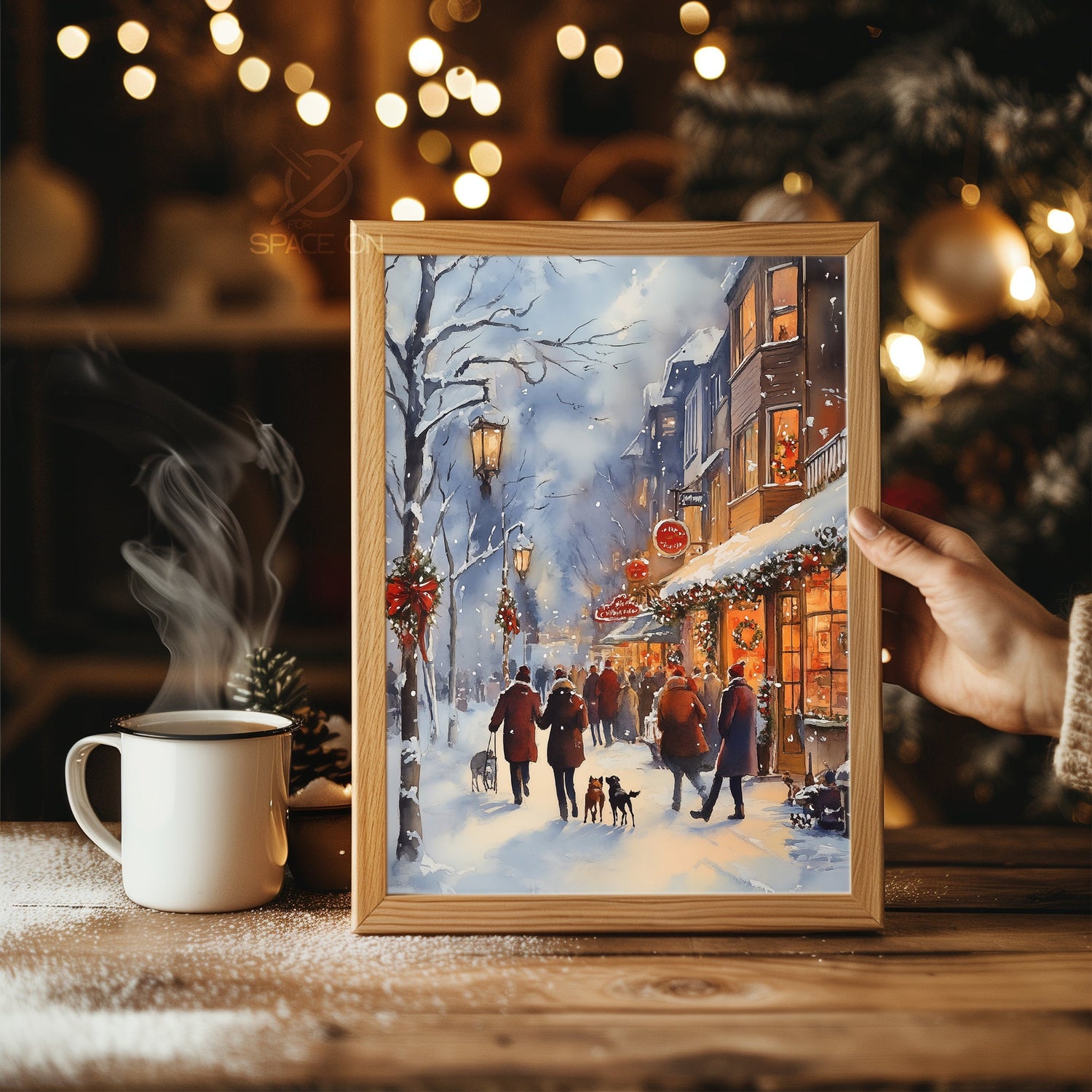 All Is Bright Text Poster Tablosu