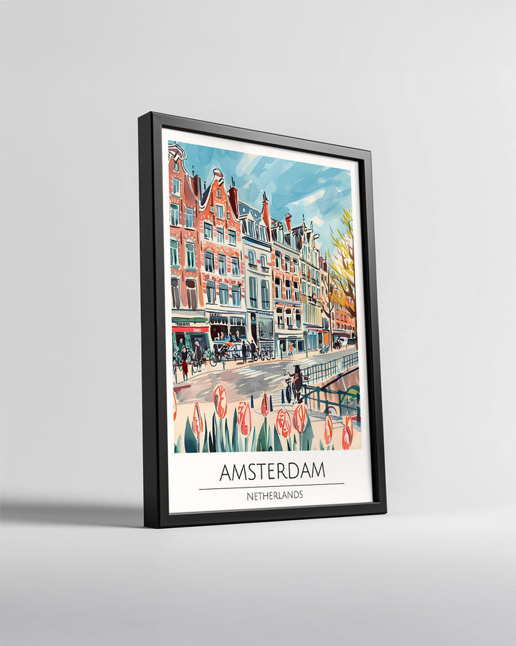 Amsterdam Hollanda Poster Tablosu