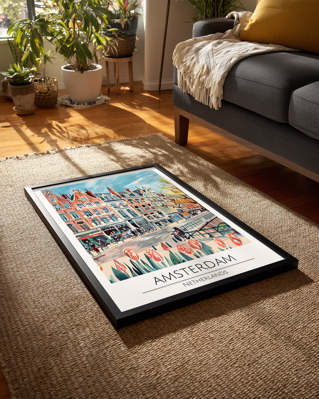 Amsterdam Hollanda Poster Tablosu