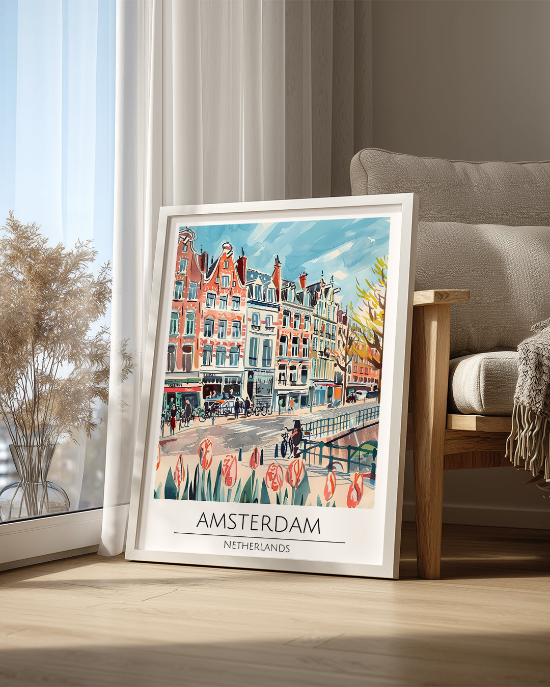 Amsterdam Hollanda Poster Tablosu