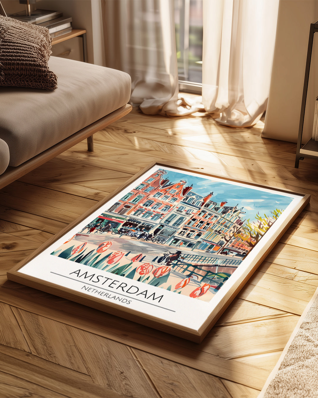 Amsterdam Hollanda Poster Tablosu
