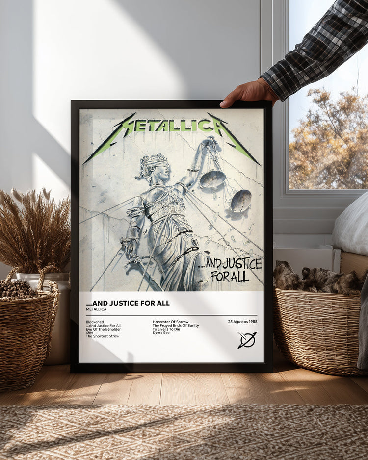 And Justice For All - Metallica Poster Tablosu
