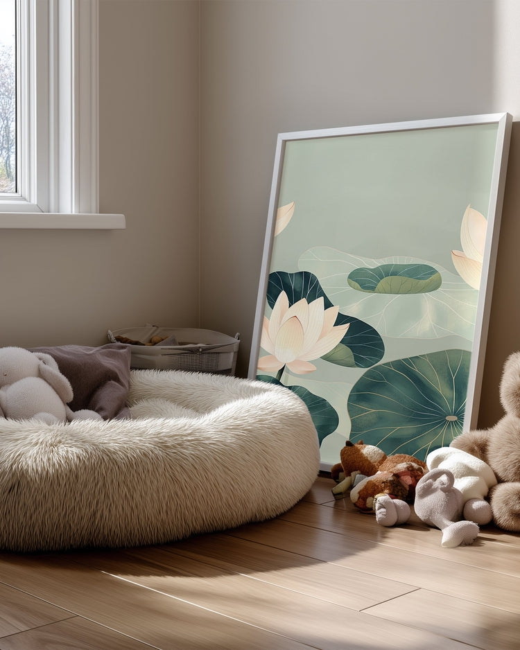 Aqua Serene Poster Tablosu