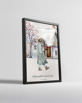 Arctic Fox Portrait Poster Tablosu