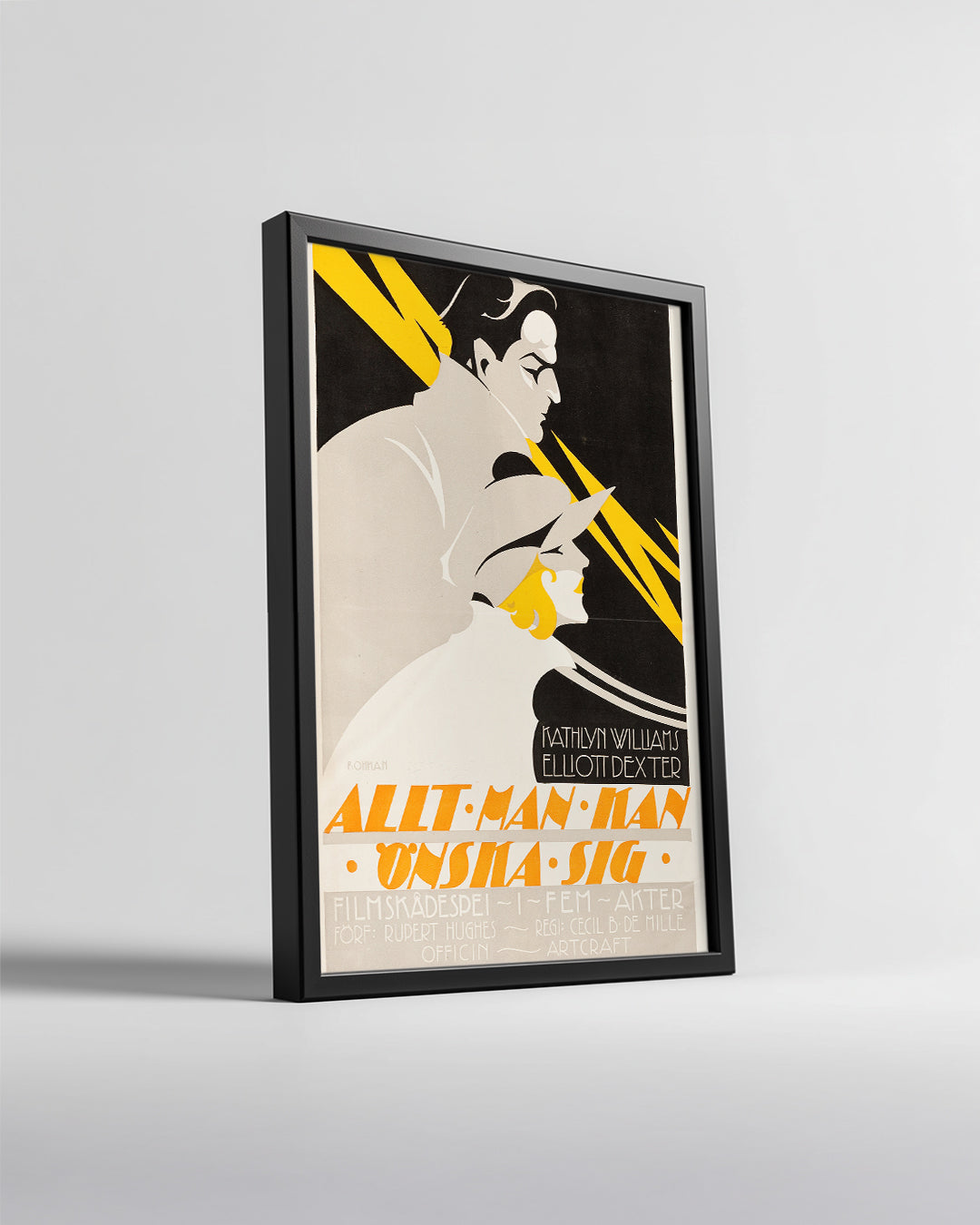 Art Deco Film Poster Tablosu