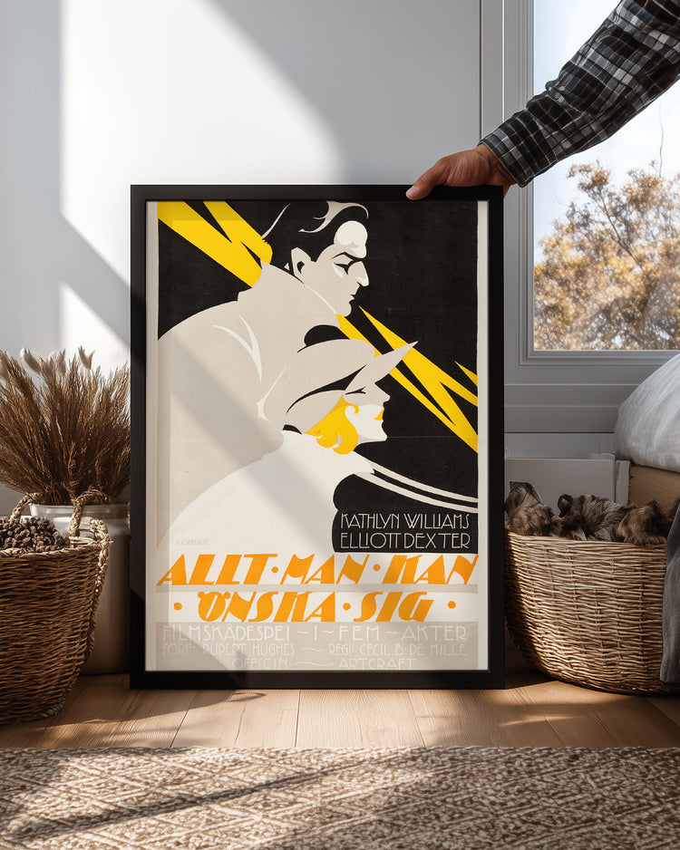 Art Deco Film Poster Tablosu