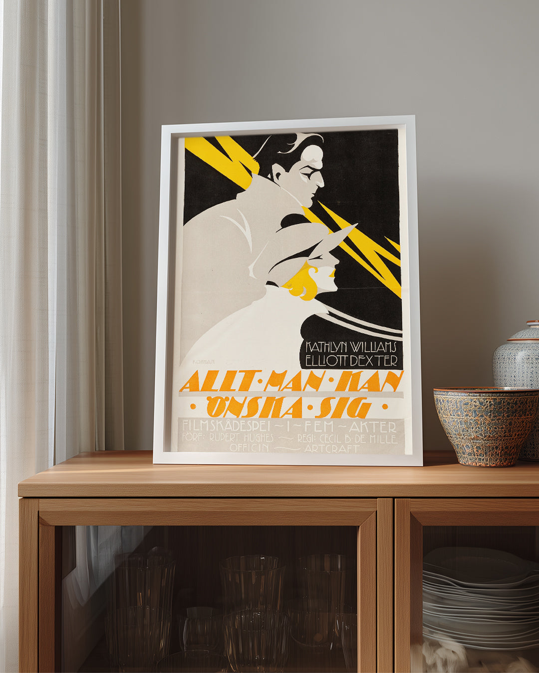 Art Deco Film Poster Tablosu