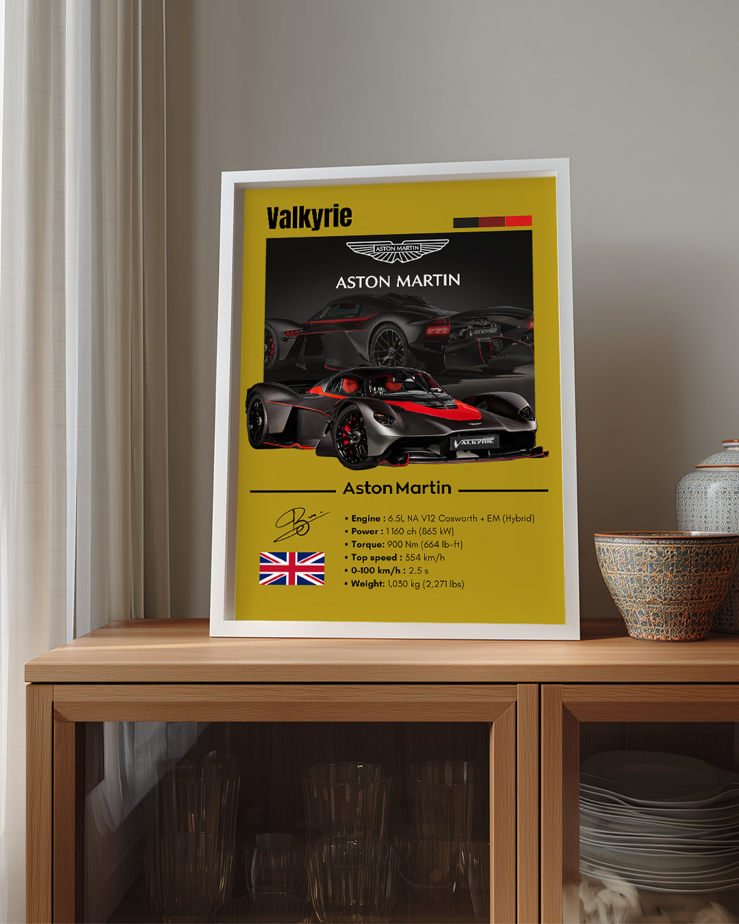 Aston Martin Valkyrie Poster Tablosu