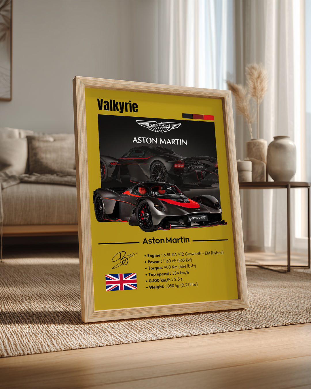 Aston Martin Valkyrie Poster Tablosu