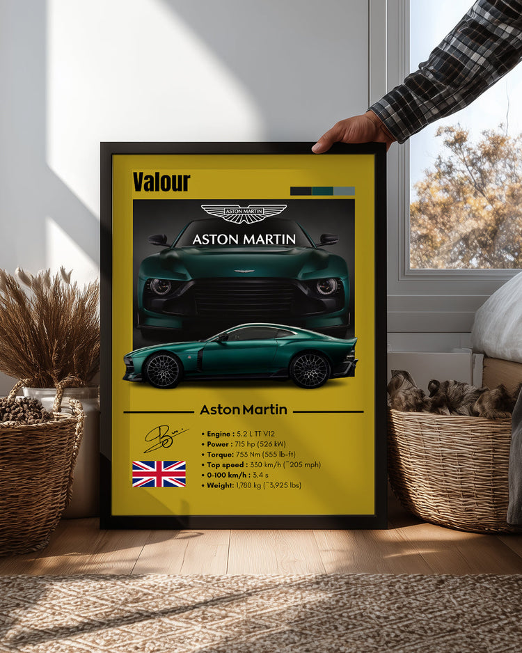 Aston Martin Valour Poster Tablosu