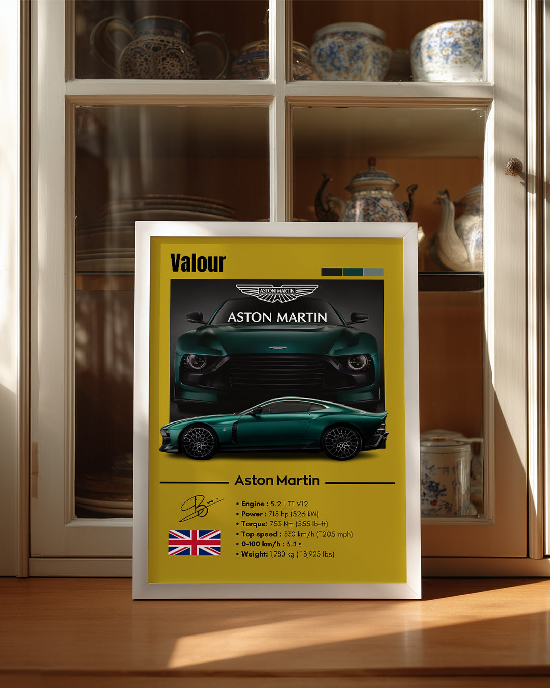 Aston Martin Valour Poster Tablosu