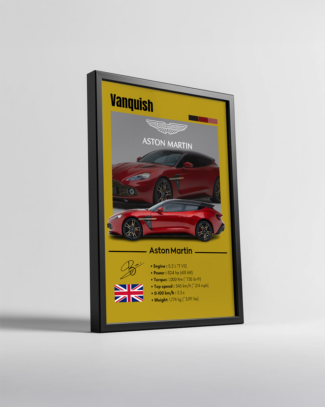Aston Martin Vanquish Poster Tablosu