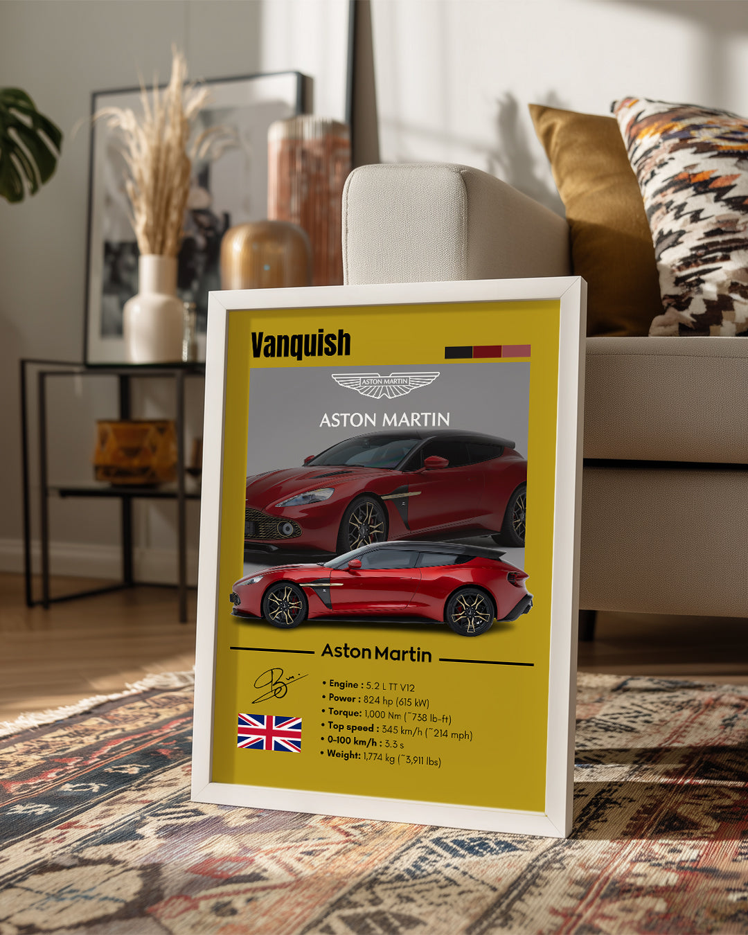 Aston Martin Vanquish Poster Tablosu