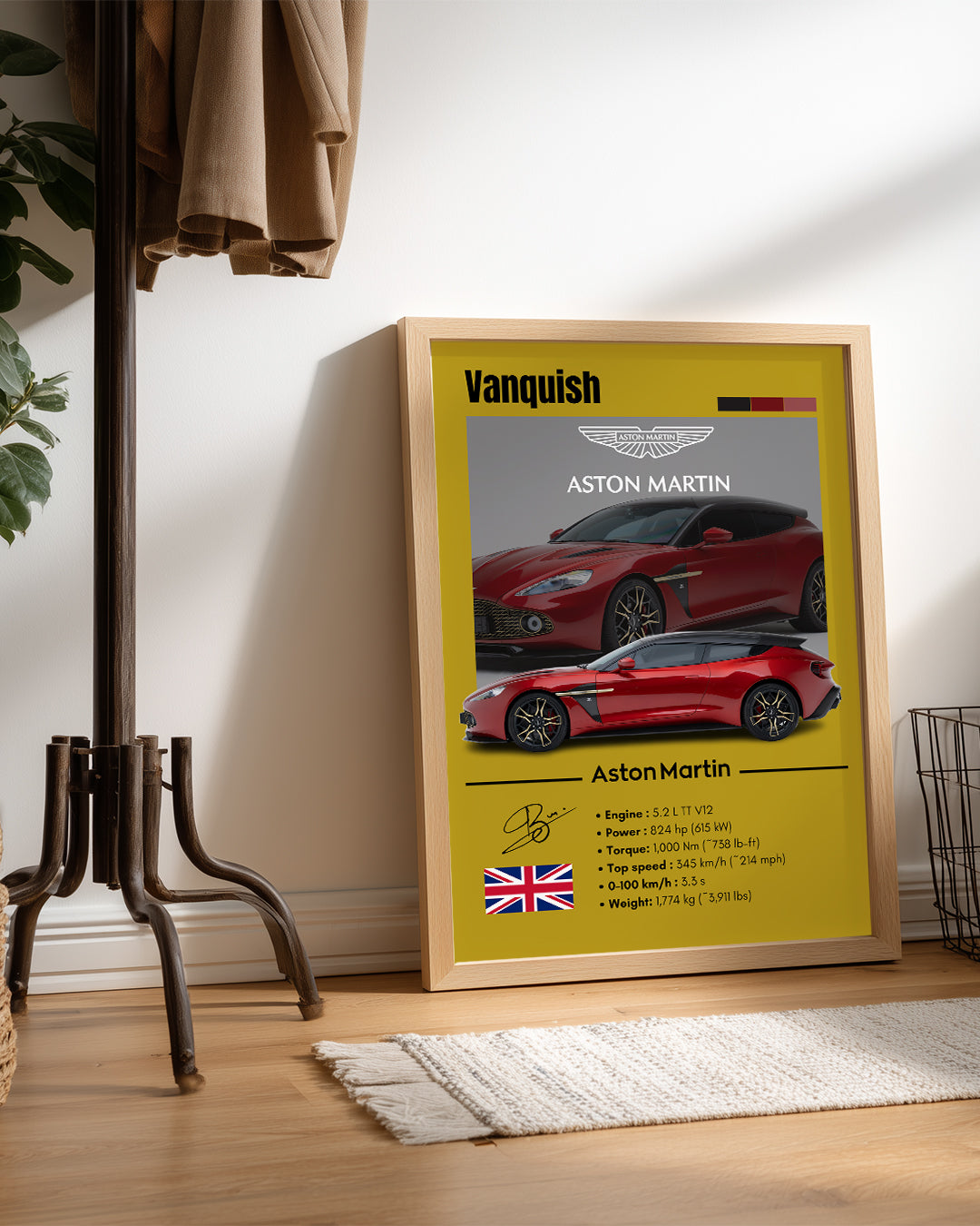 Aston Martin Vanquish Poster Tablosu