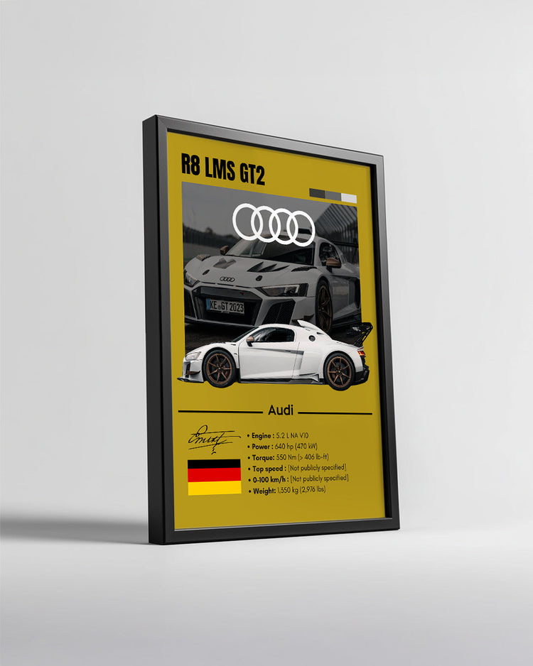 Audi R8 LMS GT2 Poster Tablosu