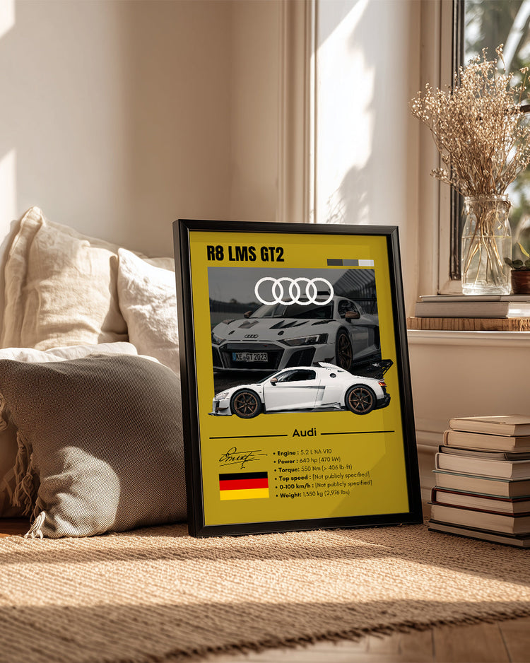Audi R8 LMS GT2 Poster Tablosu