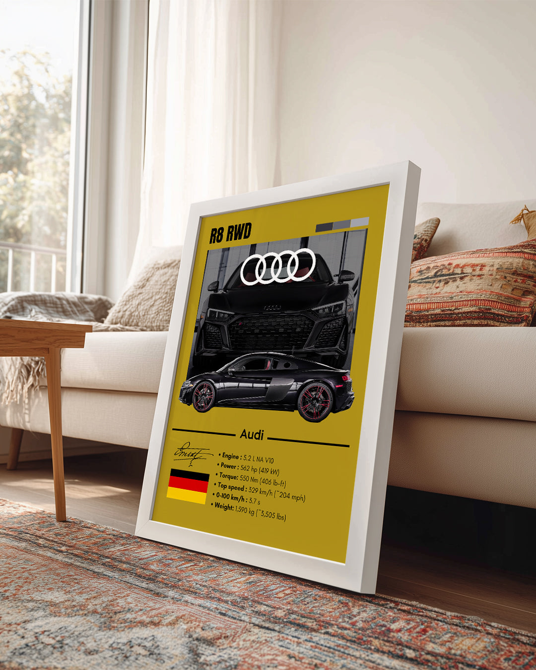 Audi R8 RWD Poster Tablosu