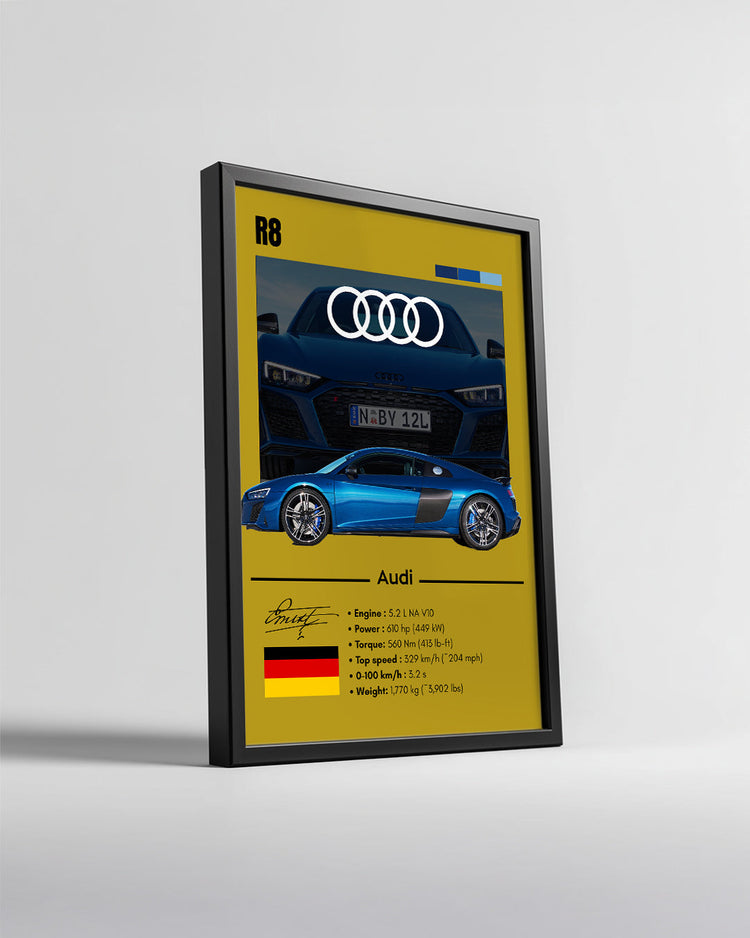 Audi R8 Poster Tablosu