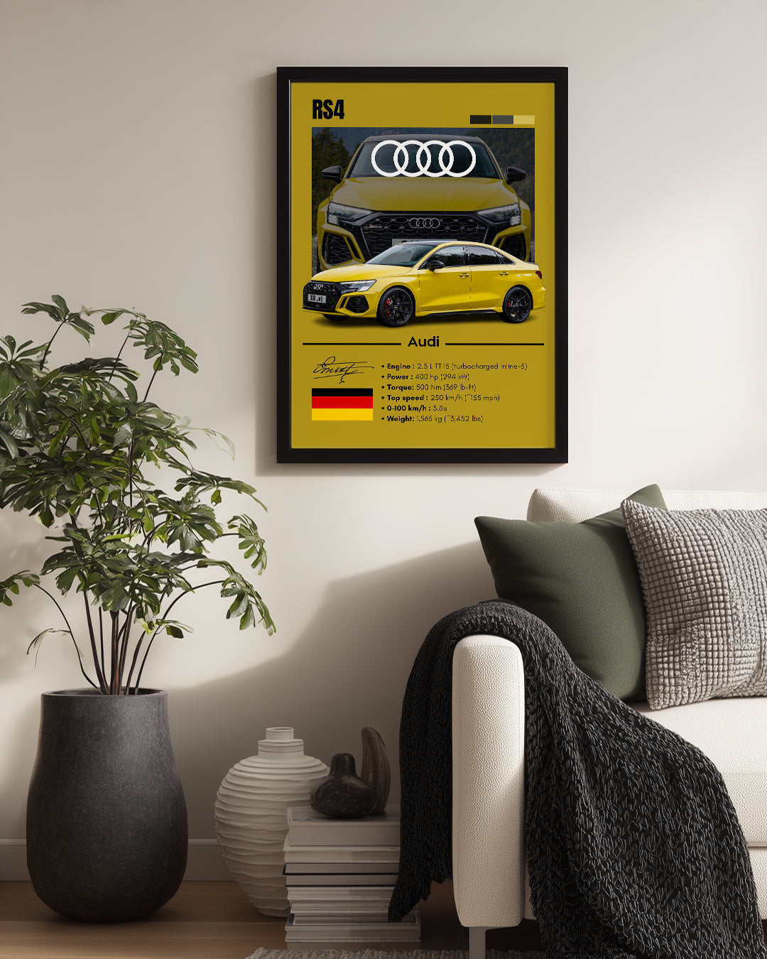 Audi RS3 Poster Tablosu