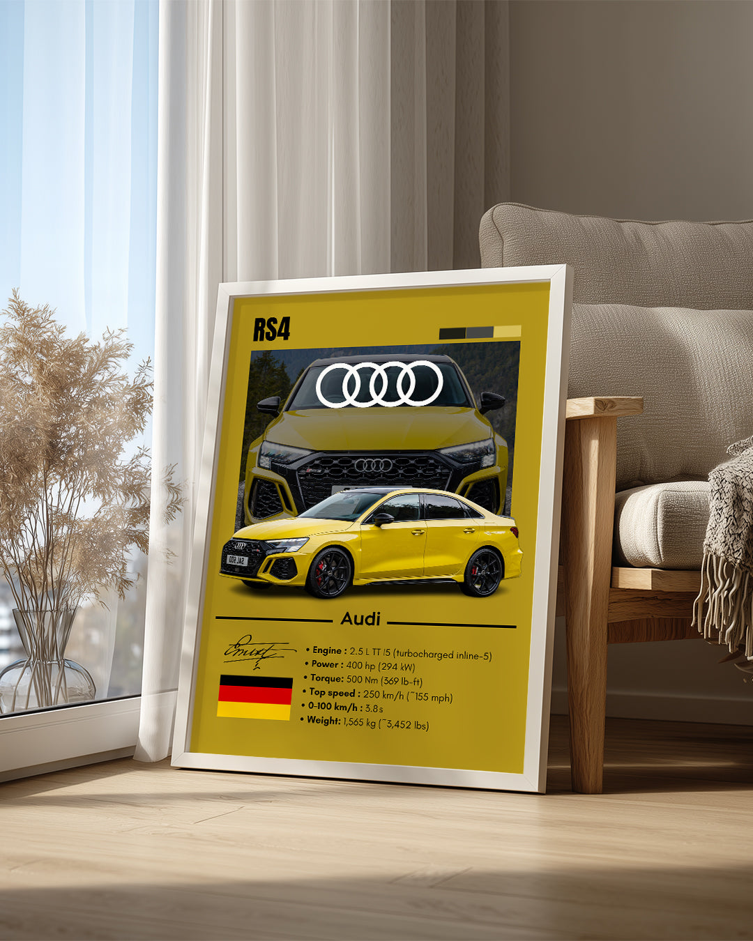 Audi RS3 Poster Tablosu
