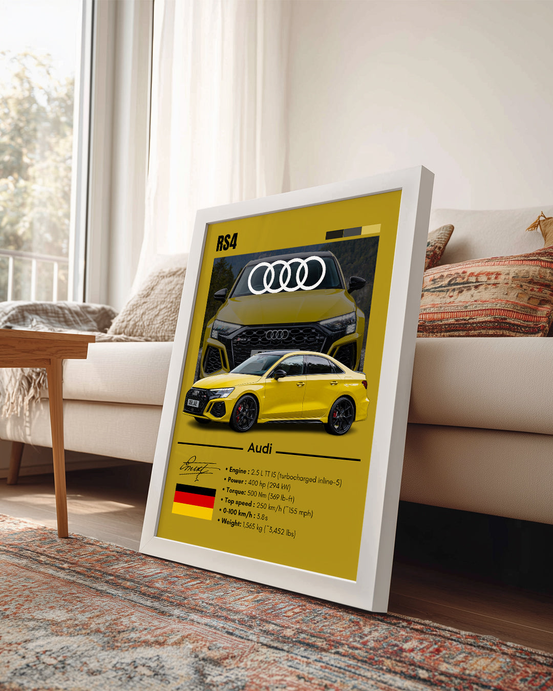 Audi RS3 Poster Tablosu