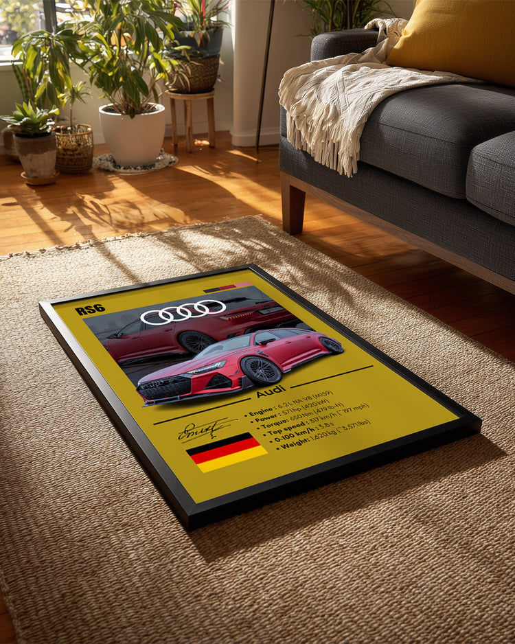 Audi RS6 Poster Tablosu